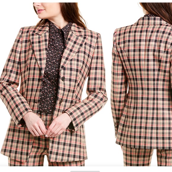Michael Kors Collection Jackets & Blazers - Michael Kors Collection Wool Plaid Blazer - Size 8